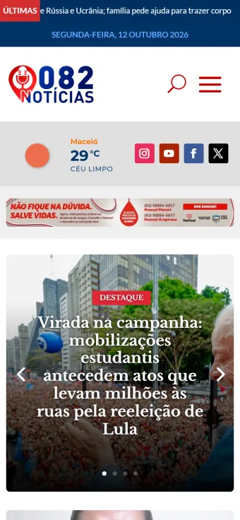 082 Notícias no celular