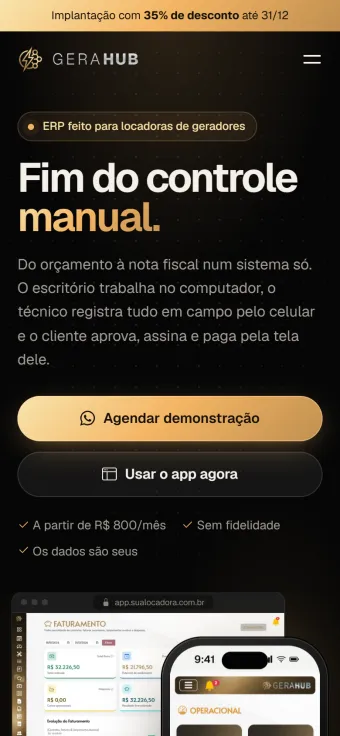Gerahub no celular